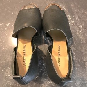 Lucky brand Black Leather Booties. Size 9. Never Worn. Excellent Condition.